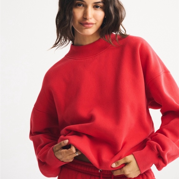 Abercrombie & Fitch Tops - A&F Sunday Mockneck crew sweatshirt